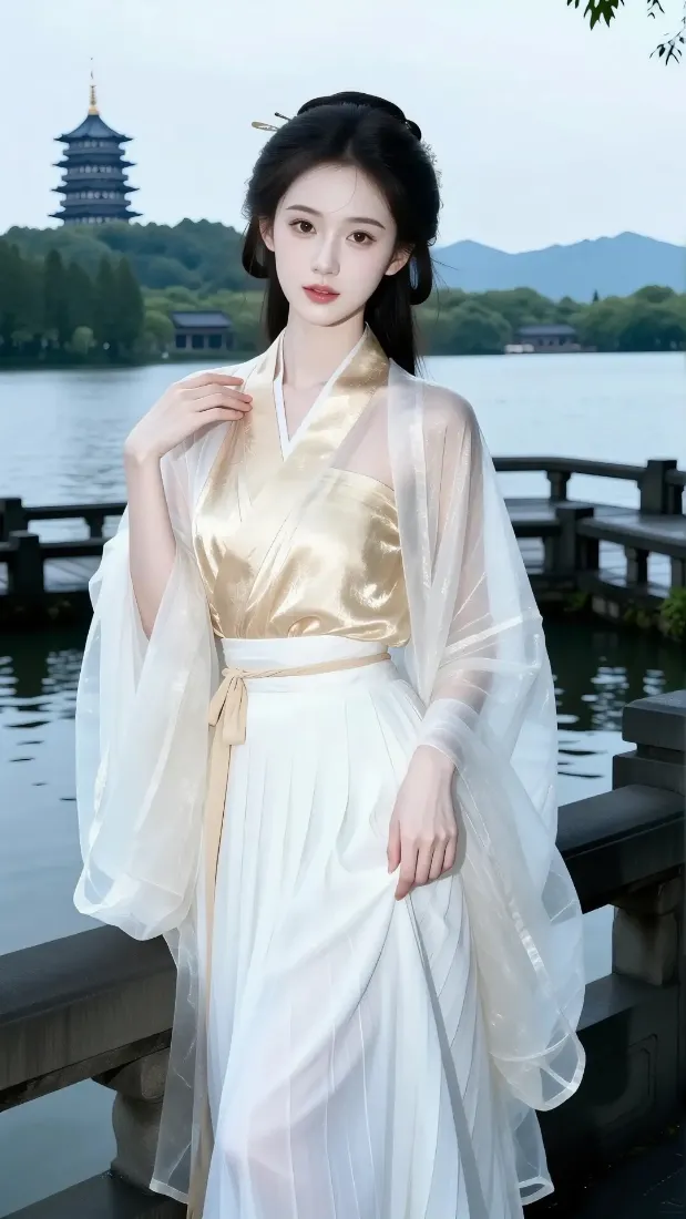 古风美女古装手机壁纸｜江南水乡背景图片 - 汉服「哲风壁纸」
