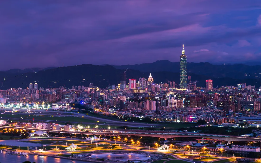 3k台北101壁纸｜城市夜景背景图片 - 台北风光「哲风壁纸」