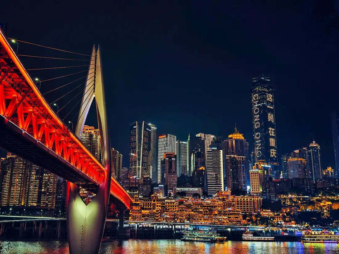 4k重庆洪崖洞壁纸|重庆夜景背景图片 - 东水门大桥「哲风壁纸」 4k重庆洪崖洞壁纸|重庆夜景背景图片 - 东水门大桥「哲风壁纸」