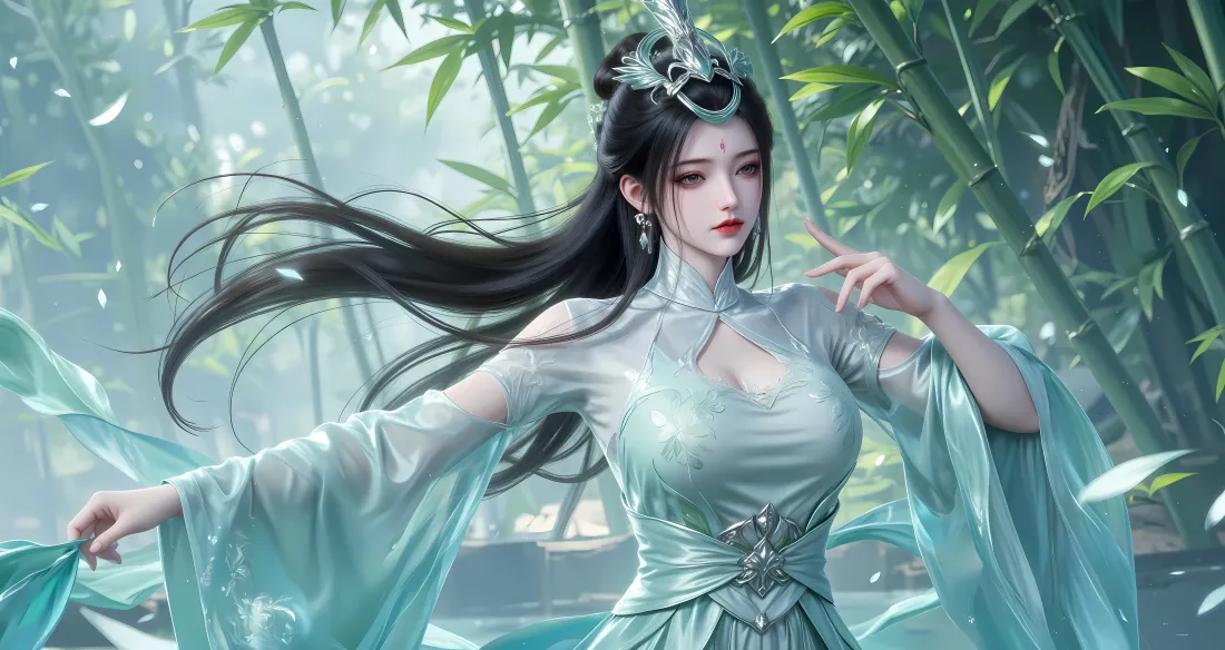 6k陆嫁嫁壁纸|竹林背景 - 浅绿色古装女子「哲风壁纸」 6k陆嫁嫁壁纸|竹林背景 - 浅绿色古装女子「哲风壁纸」