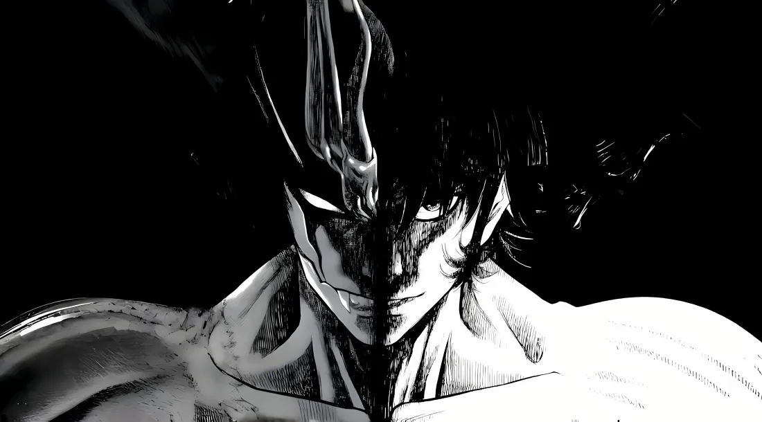 3k暗黑魔化角色壁纸|黑白背景 - 肌肉艺术「哲风壁纸」 3k暗黑魔化角色壁纸|黑白背景 - 肌肉艺术「哲风壁纸」