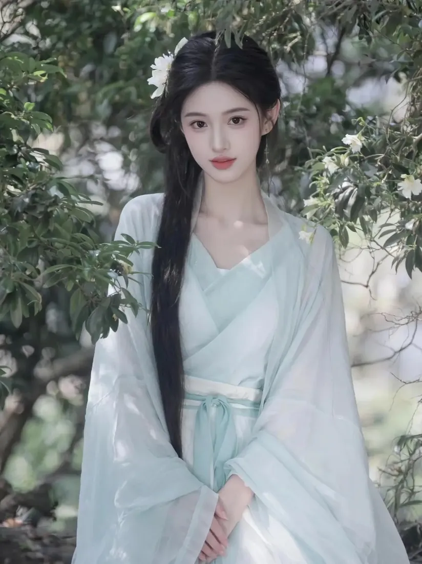 古风美女手机壁纸|林间背景图片 - 浅绿色古装「哲风壁纸」 古风美女手机壁纸|林间背景图片 - 浅绿色古装「哲风壁纸」