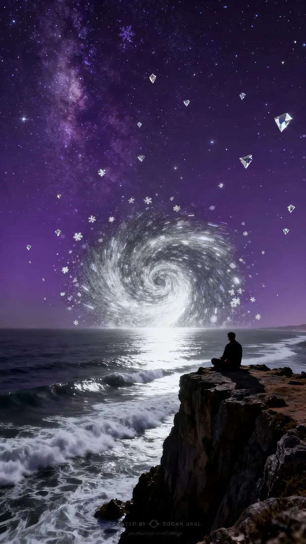 4k夜晚壁纸 - 岩石 - 宇宙 - 星空「哲风壁纸」