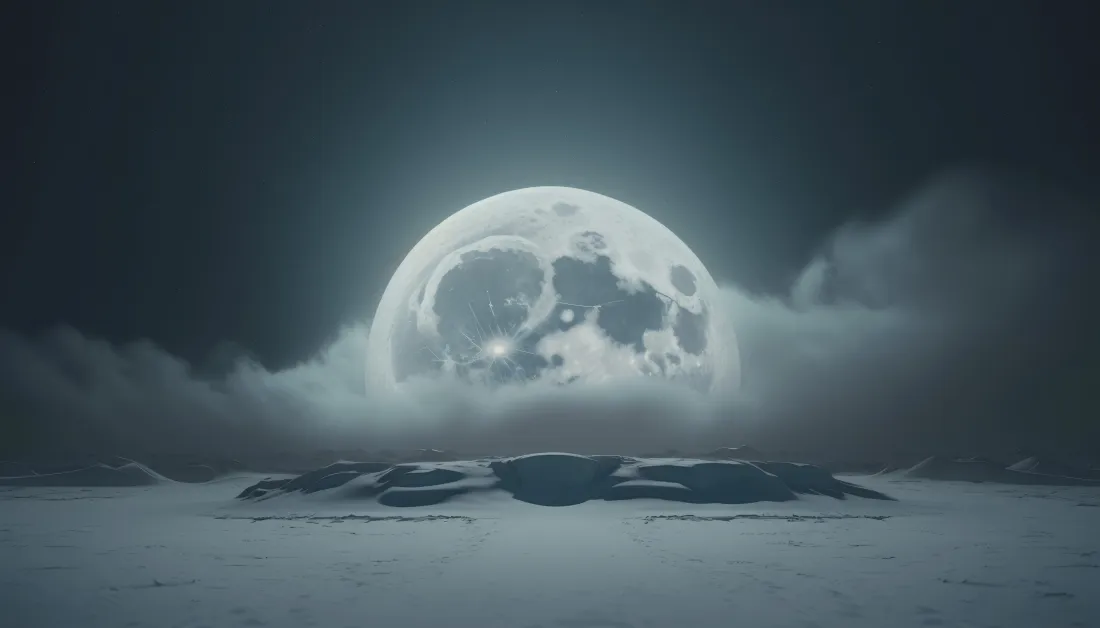4k夜晚壁纸 - 宇宙 - 太空 - 月夜「哲风壁纸」