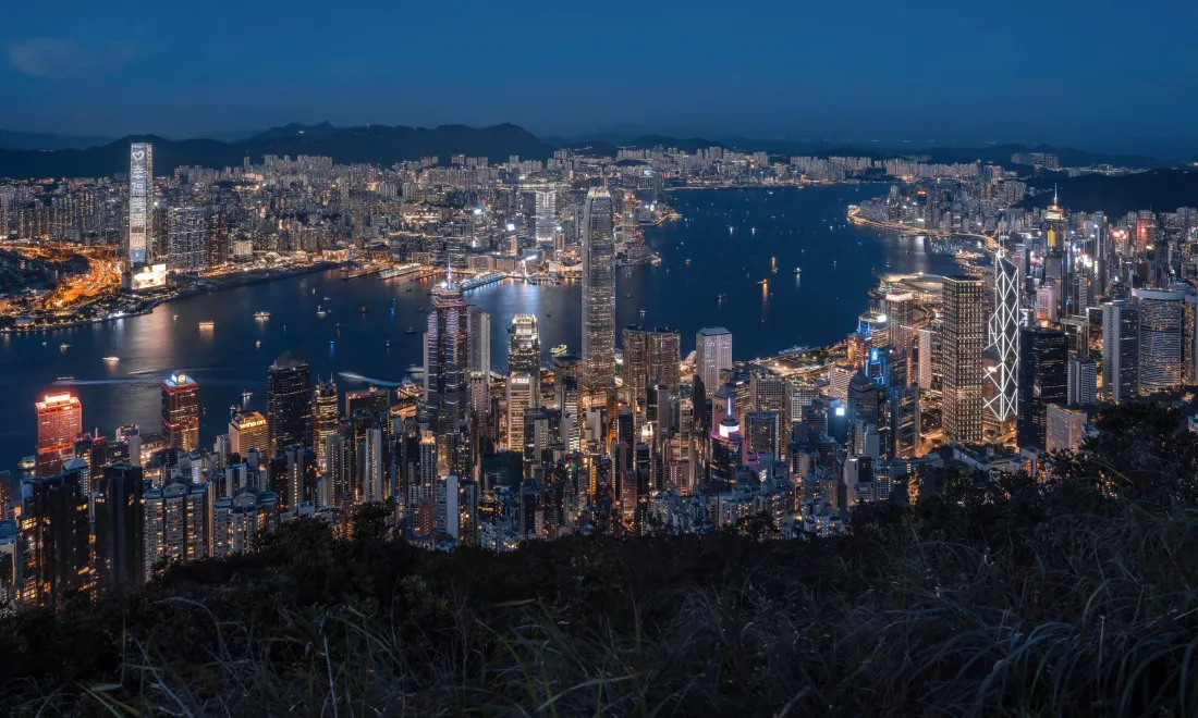 香港夜景壁纸｜城市背景图片 - 繁华都市夜景「哲风壁纸」