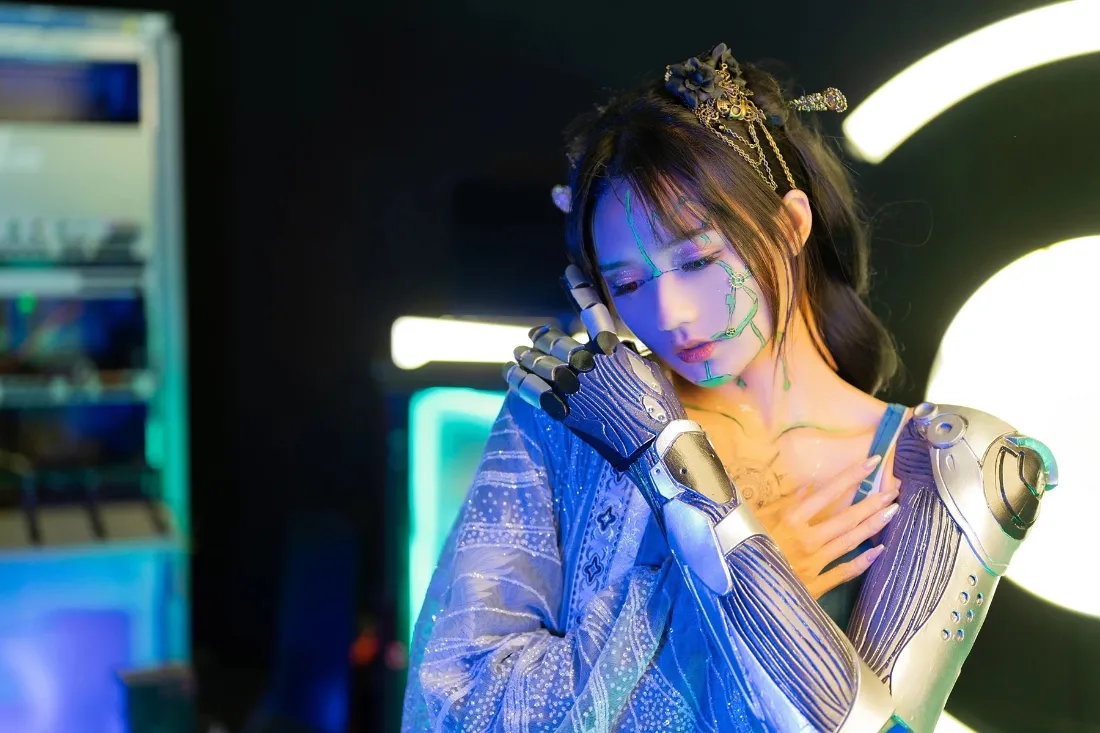 机械美女壁纸｜科技背景图片 - 未来科幻「哲风壁纸」