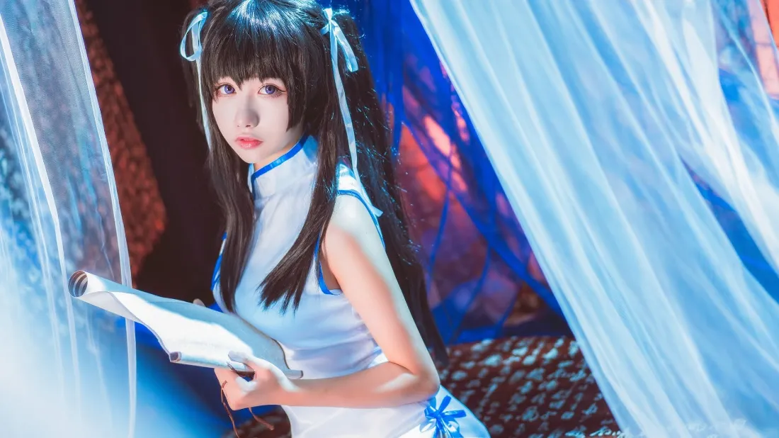 2k古风少女壁纸|蓝纱背景图片 - 科幻古风「哲风壁纸」 2k古风少女壁纸|蓝纱背景图片 - 科幻古风「哲风壁纸」