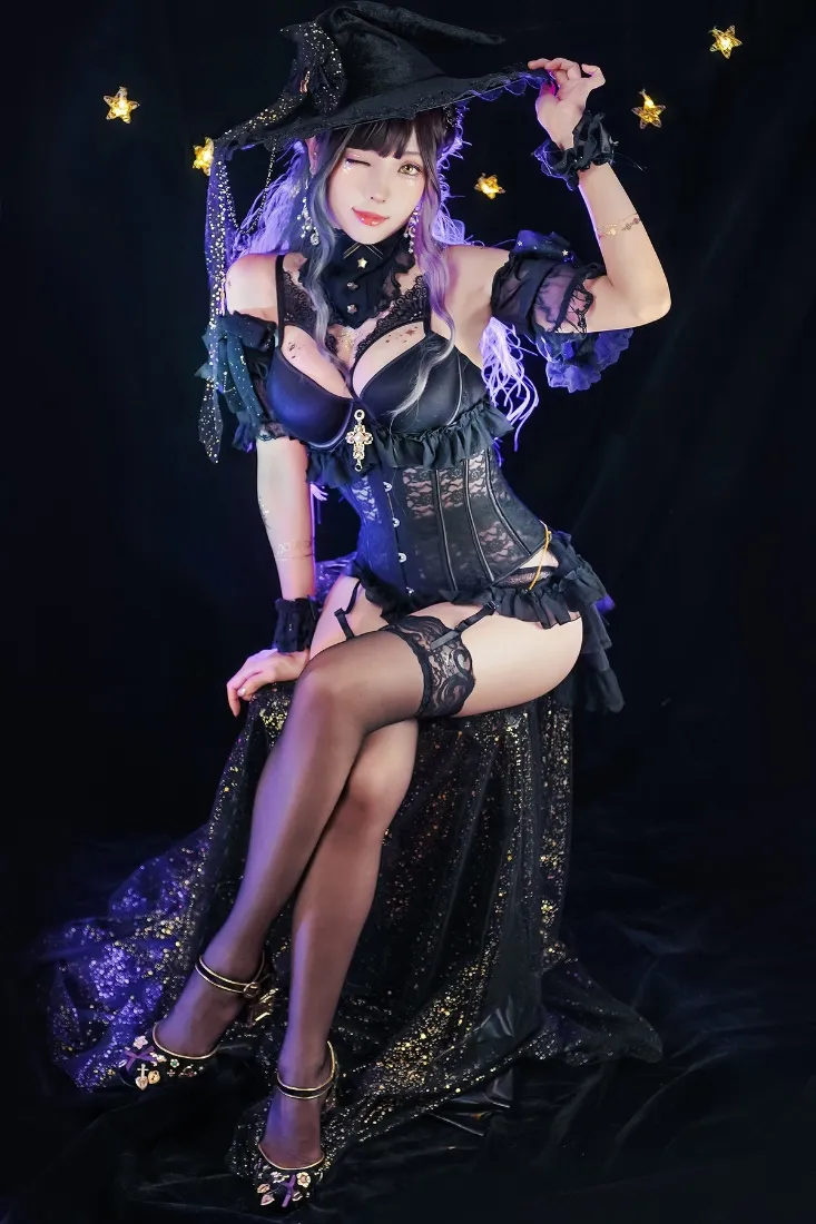 女巫cos手机壁纸|星空背景 - 紫色哥特风「哲风壁纸」 女巫cos手机壁纸|星空背景 - 紫色哥特风「哲风壁纸」