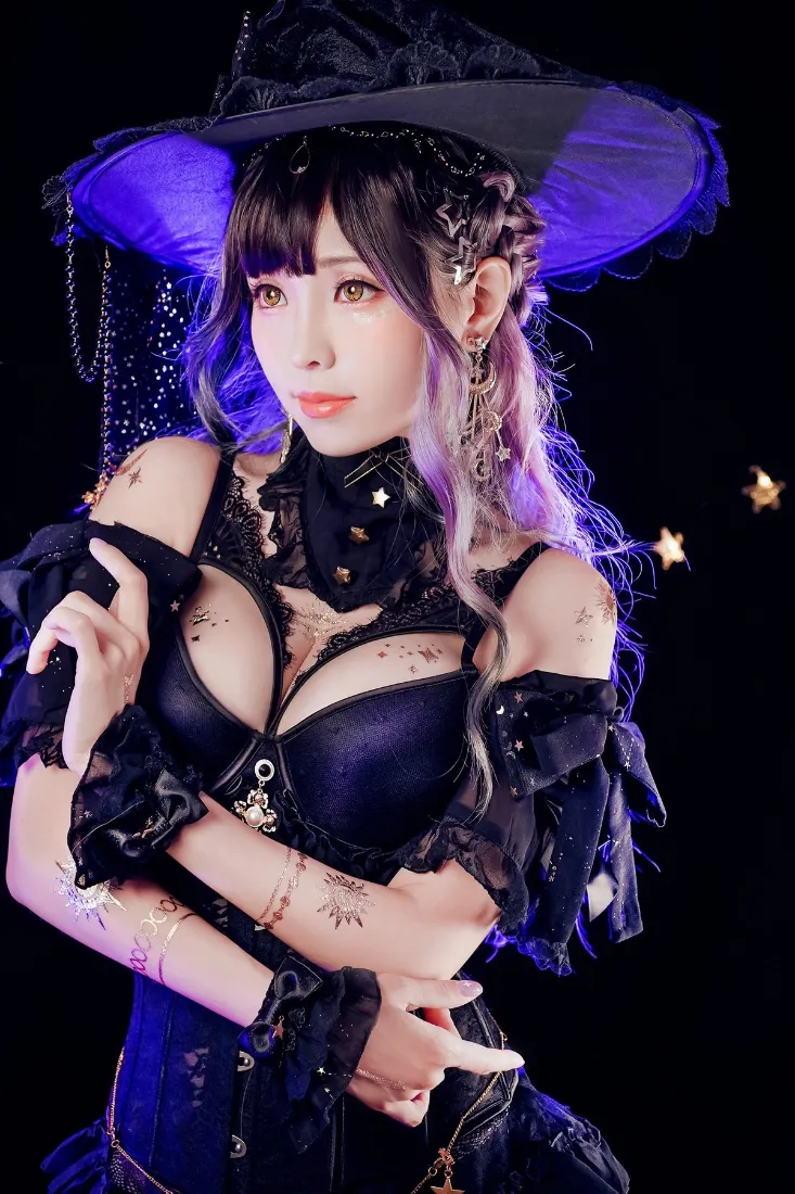女巫cosplay手机壁纸|紫色背景 - 暗黑哥特风格「哲风壁纸」 女巫cosplay手机壁纸|紫色背景 - 暗黑哥特风格「哲风壁纸」
