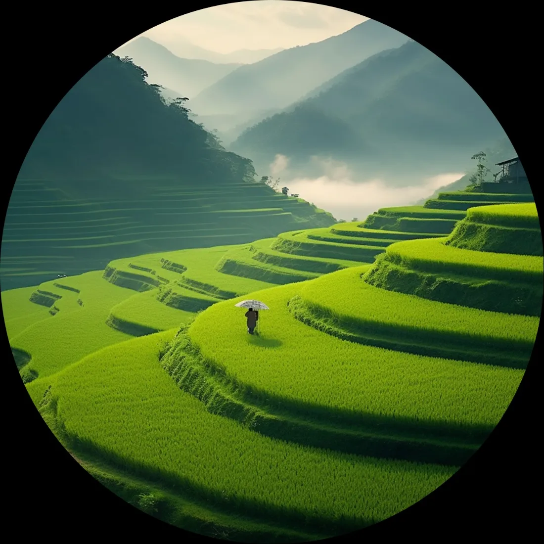 梯田手机壁纸|绿色背景图片 - 田园山水风景「哲风壁纸」 梯田手机壁纸|绿色背景图片 - 田园山水风景「哲风壁纸」