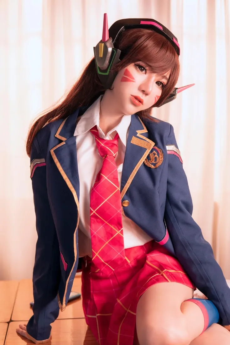D.Va手机壁纸｜教室背景图片 - 角色扮演cosplay「哲风壁纸」