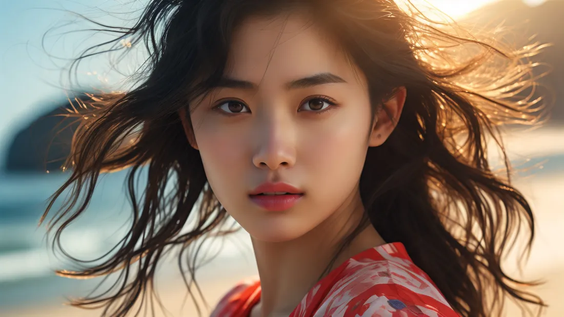 3k红衣美女壁纸|沙滩海景图片 - 2K美女「哲风壁纸」 3k红衣美女壁纸|沙滩海景图片 - 2K美女「哲风壁纸」
