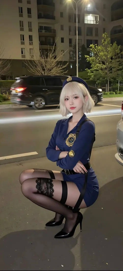 金发美女手机壁纸|蓝色制服背景图片 - 夜景「哲风壁纸」 金发美女手机壁纸|蓝色制服背景图片 - 夜景「哲风壁纸」