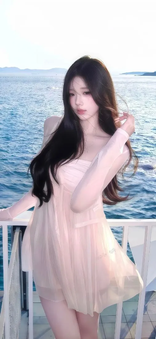 海边美女手机壁纸|海景背景图片 - 粉色连衣裙「哲风壁纸」 海边美女手机壁纸|海景背景图片 - 粉色连衣裙「哲风壁纸」