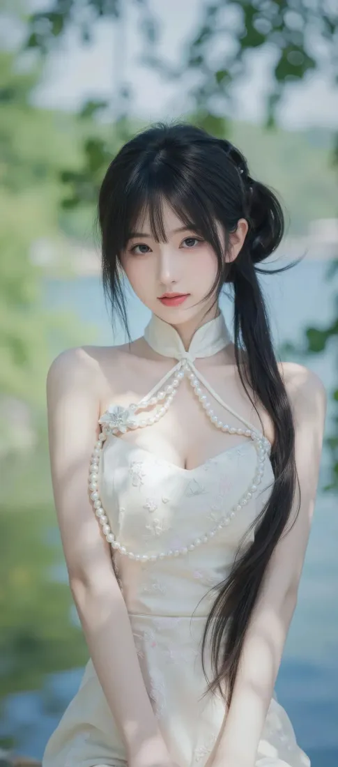 白衣美女手机壁纸|自然风景背景图片 - 绿植湖水长发「哲风壁纸」 白衣美女手机壁纸|自然风景背景图片 - 绿植湖水长发「哲风壁纸」
