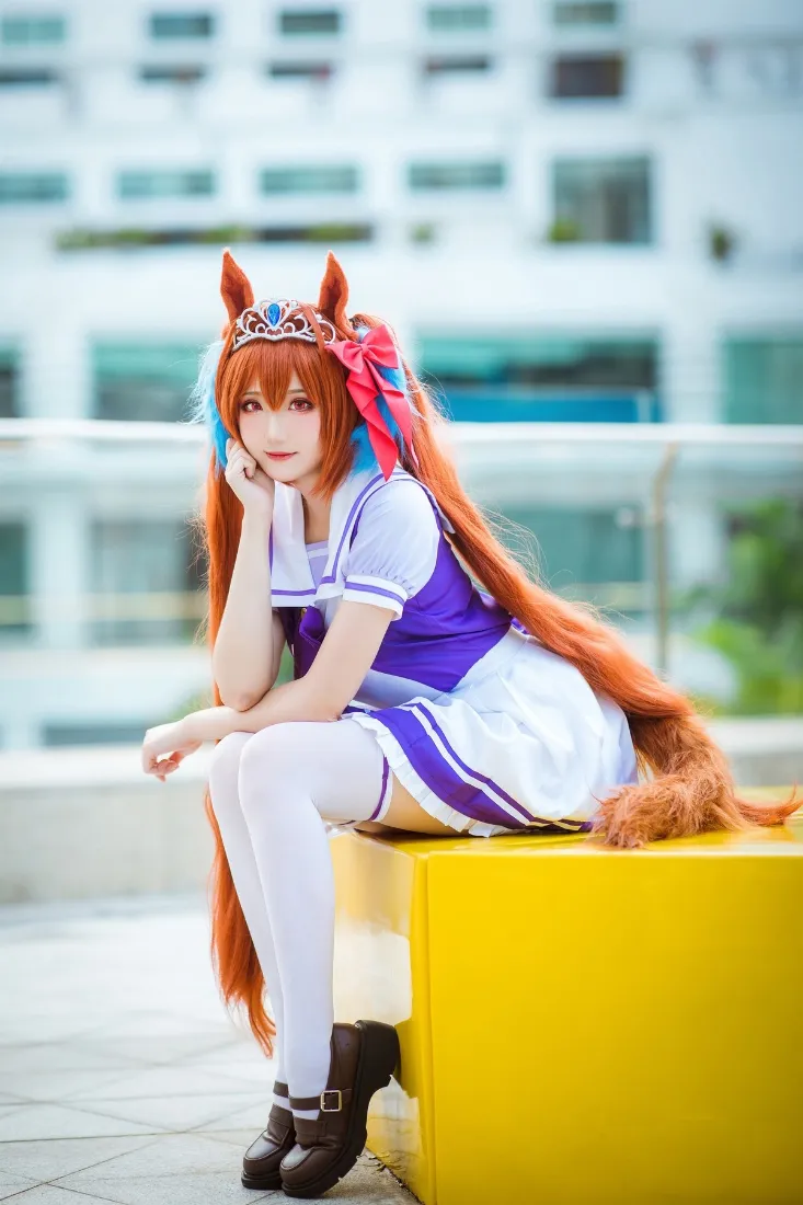 赛马娘特别周手机壁纸｜户外背景 - cosplay「哲风壁纸」