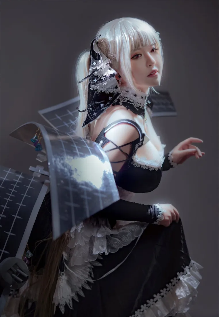 白发机械少女手机壁纸|科幻背景 - 哥特服饰「哲风壁纸」 白发机械少女手机壁纸|科幻背景 - 哥特服饰「哲风壁纸」