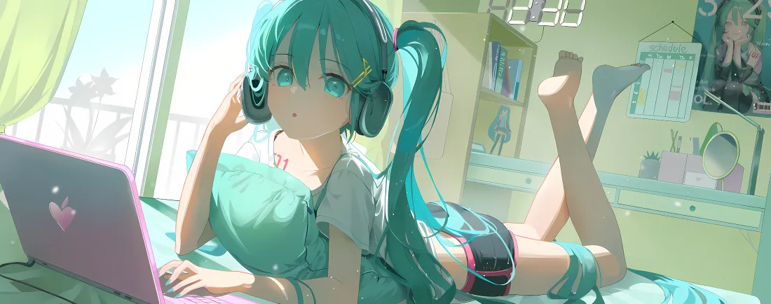 4k初音未来壁纸|房间背景图片 - 慵懒居家「哲风壁纸」 4k初音未来壁纸|房间背景图片 - 慵懒居家「哲风壁纸」