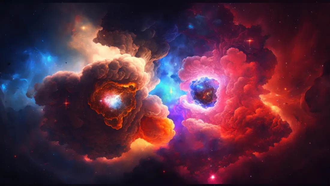 4k七彩祥云壁纸｜太空星云背景图片 - 梦幻宇宙「哲风壁纸」