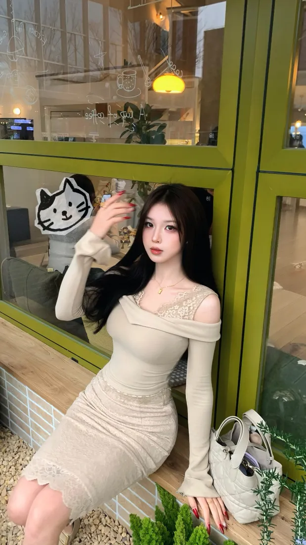高颜值美女手机壁纸｜咖啡店背景图片 - Ios「哲风壁纸」