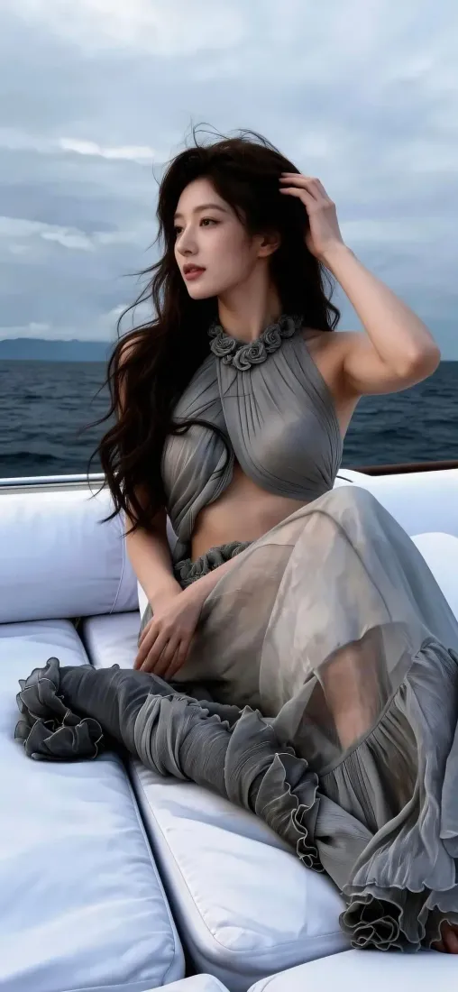 气质卷发美女手机壁纸|海边游艇背景图片 - Ios「哲风壁纸」 气质卷发美女手机壁纸|海边游艇背景图片 - Ios「哲风壁纸」