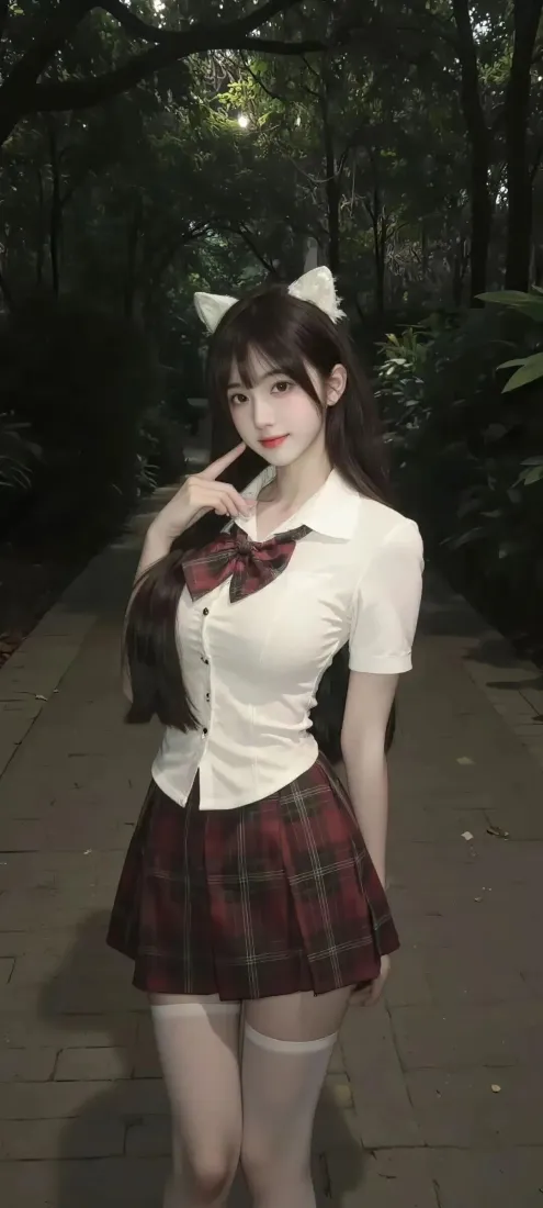 猫耳JK少女手机壁纸|林间背景图片 - Ios专属「哲风壁纸」 猫耳JK少女手机壁纸|林间背景图片 - Ios专属「哲风壁纸」