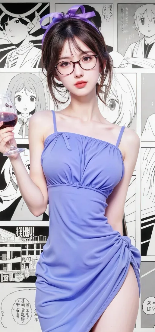 紫裙美女手机壁纸|漫画背景图片 - Ios适配「哲风壁纸」 紫裙美女手机壁纸|漫画背景图片 - Ios适配「哲风壁纸」