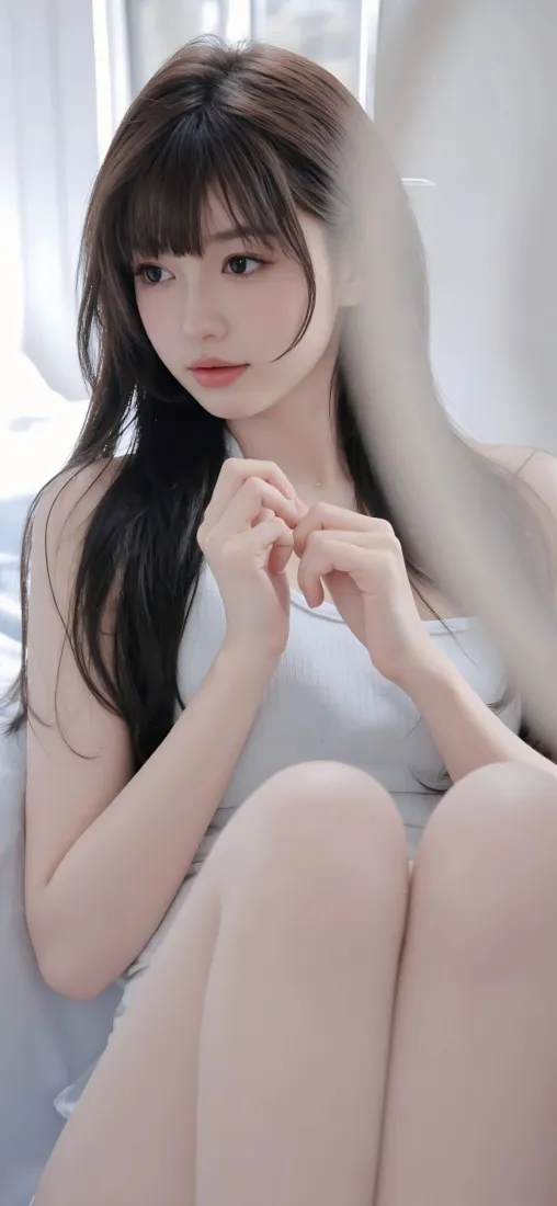 清纯美女手机壁纸｜IOS背景图片 - 清新居家风「哲风壁纸」