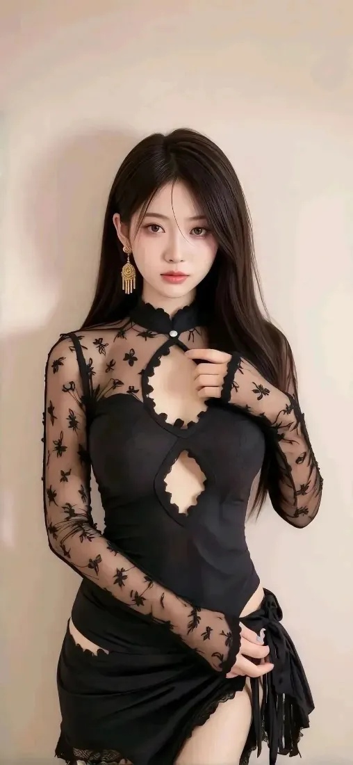 旗袍美女手机壁纸｜纯色背景图片 - Ios专用「哲风壁纸」