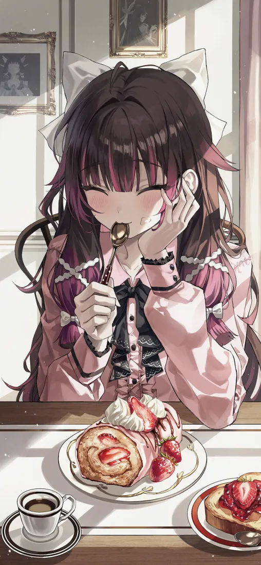 猫耳少女手机壁纸|下午茶背景图片 - 草莓卷「哲风壁纸」 猫耳少女手机壁纸|下午茶背景图片 - 草莓卷「哲风壁纸」