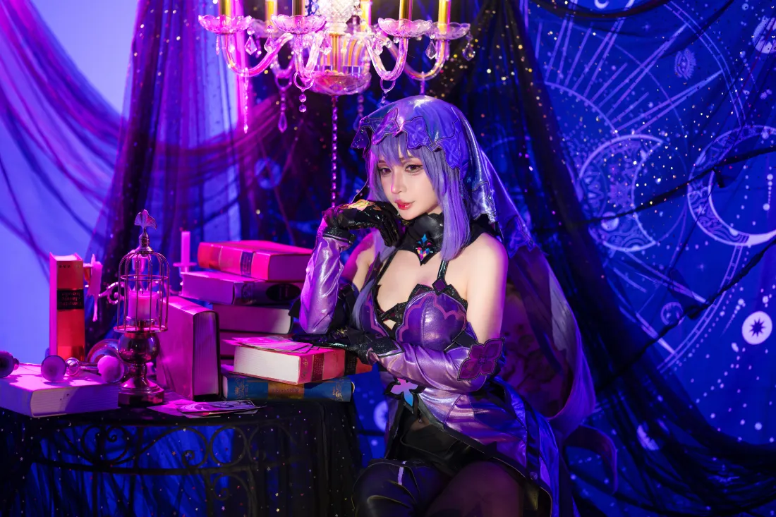 10k刻晴壁纸|塔罗牌背景图片 - 紫色cosplay「哲风壁纸」 10k刻晴壁纸|塔罗牌背景图片 - 紫色cosplay「哲风壁纸」