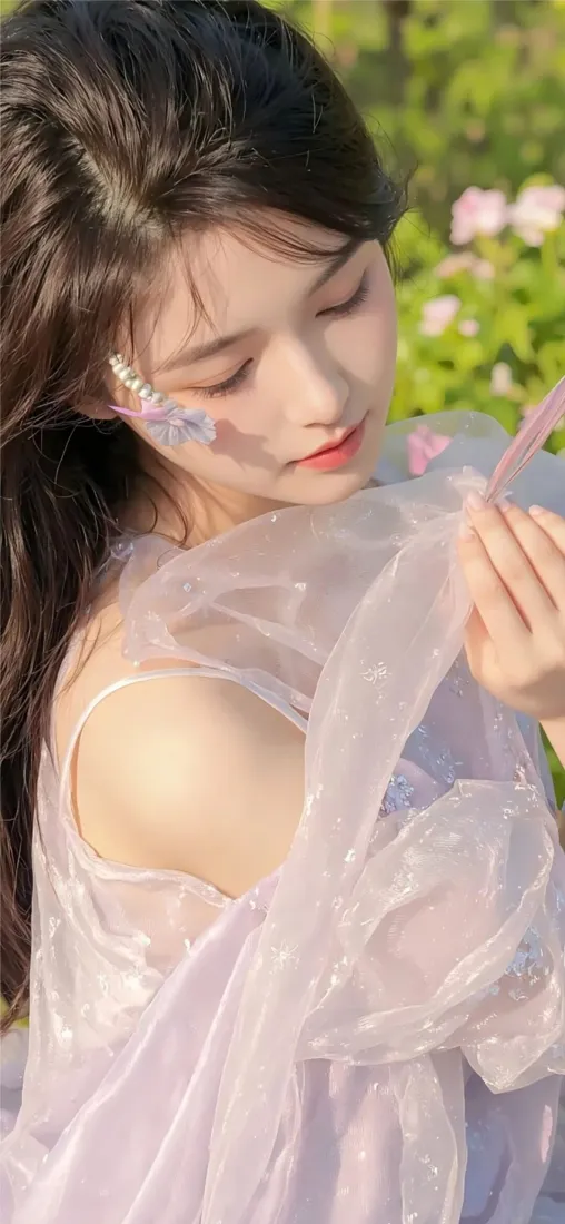 仙气美女手机壁纸|户外绿植背景图片 - 甜系少女「哲风壁纸」 仙气美女手机壁纸|户外绿植背景图片 - 甜系少女「哲风壁纸」