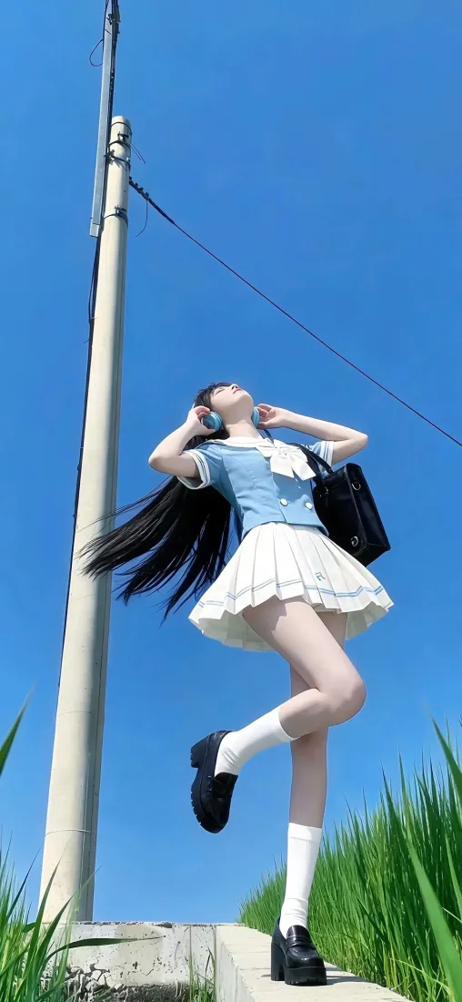 JK少女手机壁纸|清新户外背景图片 - iOS「哲风壁纸」 JK少女手机壁纸|清新户外背景图片 - iOS「哲风壁纸」