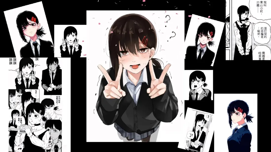 3k东山小红壁纸|电锯人背景图片 - 漫画拼贴「哲风壁纸」 3k东山小红壁纸|电锯人背景图片 - 漫画拼贴「哲风壁纸」