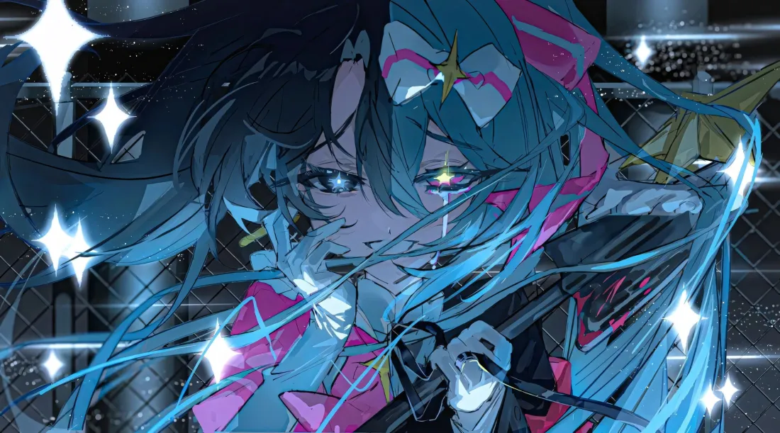 3k初音未来壁纸|四芒星背景图片 - 蓝发异瞳少女「哲风壁纸」 3k初音未来壁纸|四芒星背景图片 - 蓝发异瞳少女「哲风壁纸」