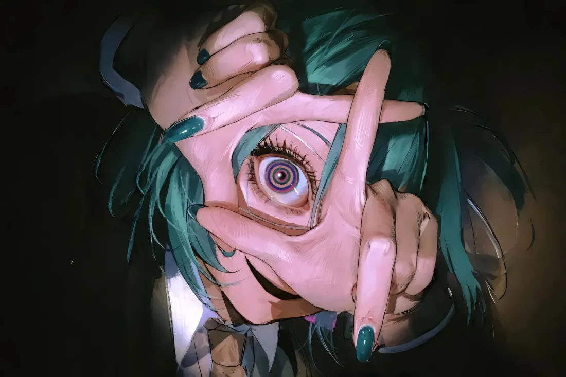 3k初音未来壁纸|暗黑背景图片 - 螺旋瞳孔「哲风壁纸」 3k初音未来壁纸|暗黑背景图片 - 螺旋瞳孔「哲风壁纸」