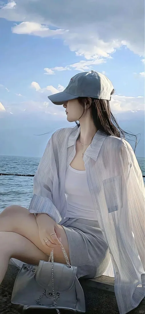 海边女生手机壁纸|休闲清新背景图片 - 安逸治愈「哲风壁纸」 海边女生手机壁纸|休闲清新背景图片 - 安逸治愈「哲风壁纸」