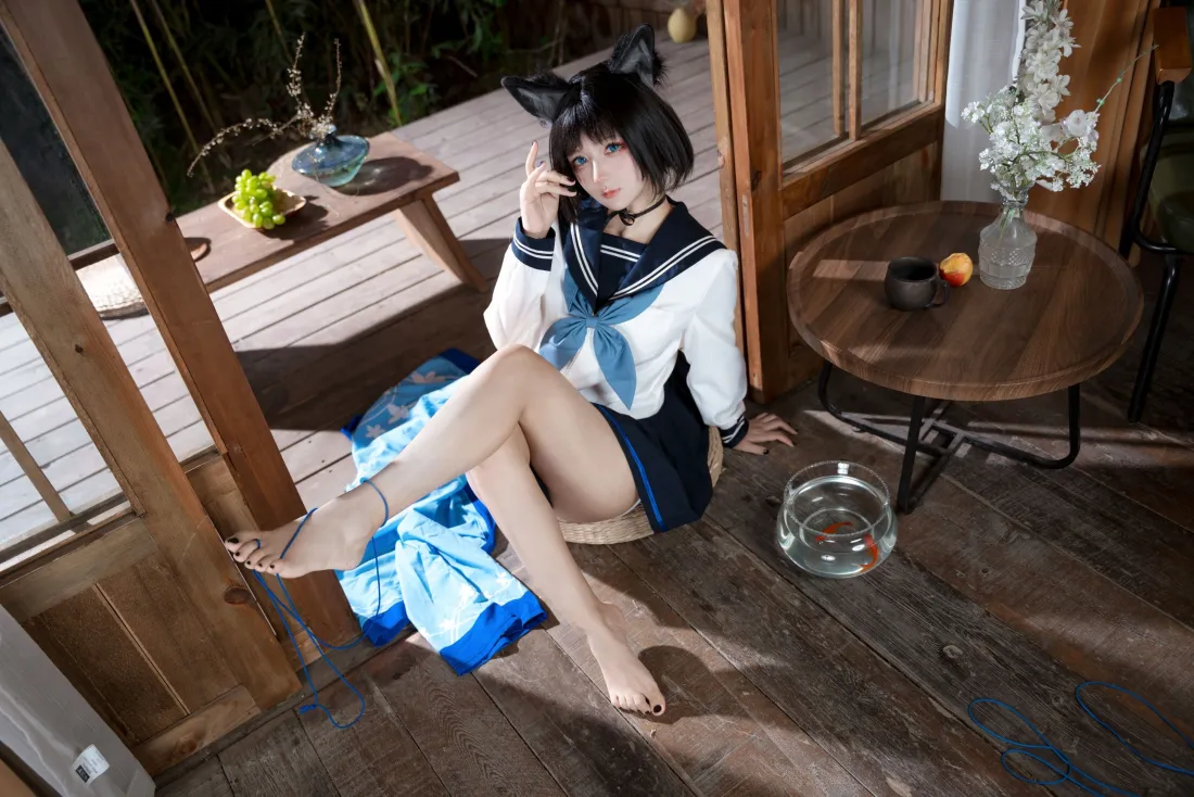 4k碧蓝档案壁纸｜cos背景图片 - 猫耳少女「哲风壁纸」
