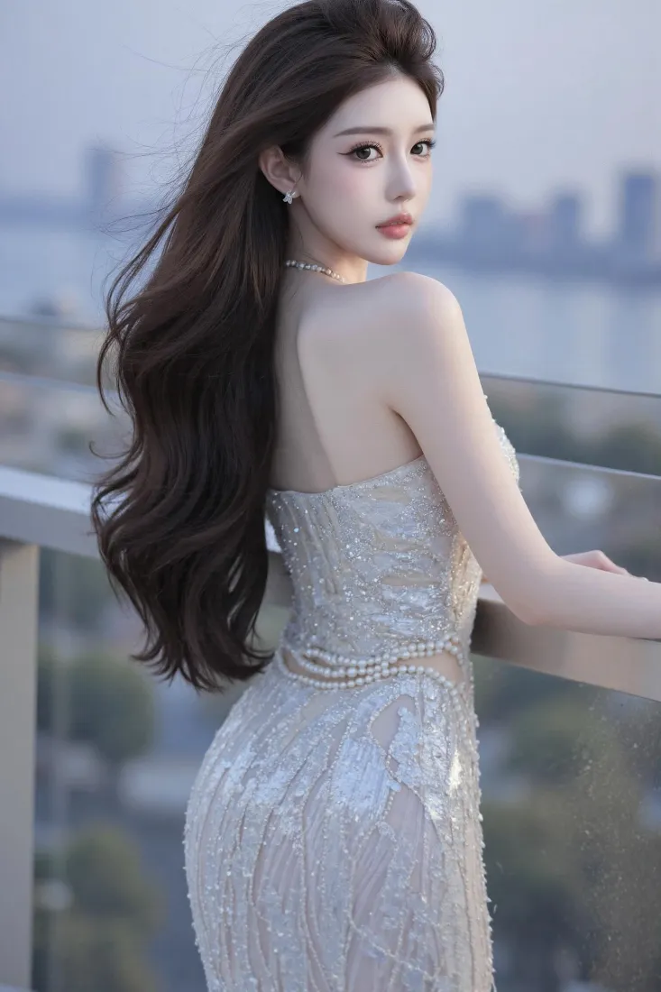 气质美女手机壁纸|城市江景背景图片 - 闪片礼服「哲风壁纸」 气质美女手机壁纸|城市江景背景图片 - 闪片礼服「哲风壁纸」