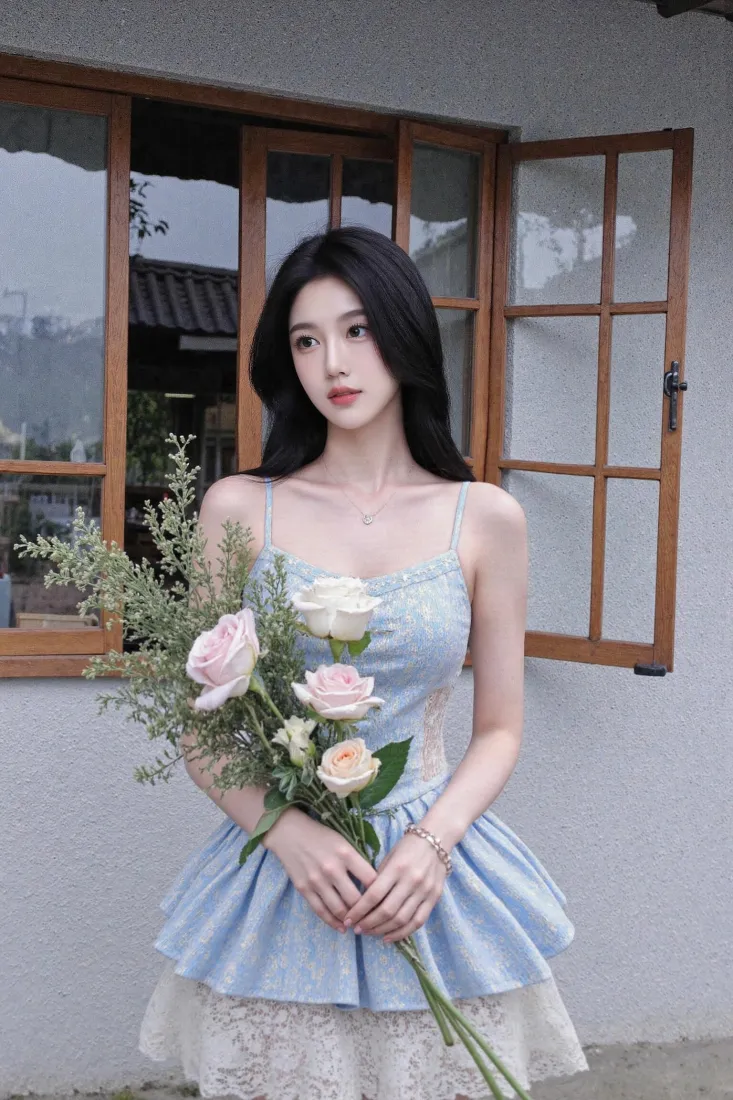 清新美女手机壁纸|氛围感背景图片 - 捧花少女「哲风壁纸」 清新美女手机壁纸|氛围感背景图片 - 捧花少女「哲风壁纸」