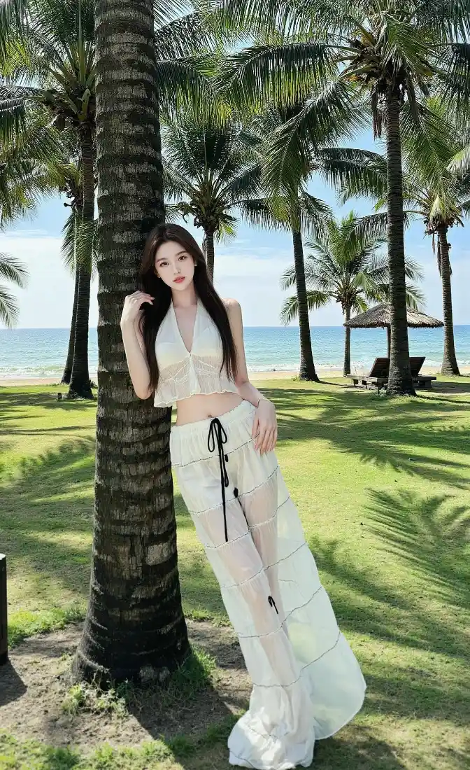 气质美女手机壁纸|海边度假背景图片 - 椰林夏日「哲风壁纸」 气质美女手机壁纸|海边度假背景图片 - 椰林夏日「哲风壁纸」