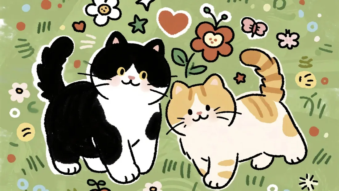 3k可爱小猫壁纸|清新花草背景图片 - 治愈猫咪「哲风壁纸」 3k可爱小猫壁纸|清新花草背景图片 - 治愈猫咪「哲风壁纸」