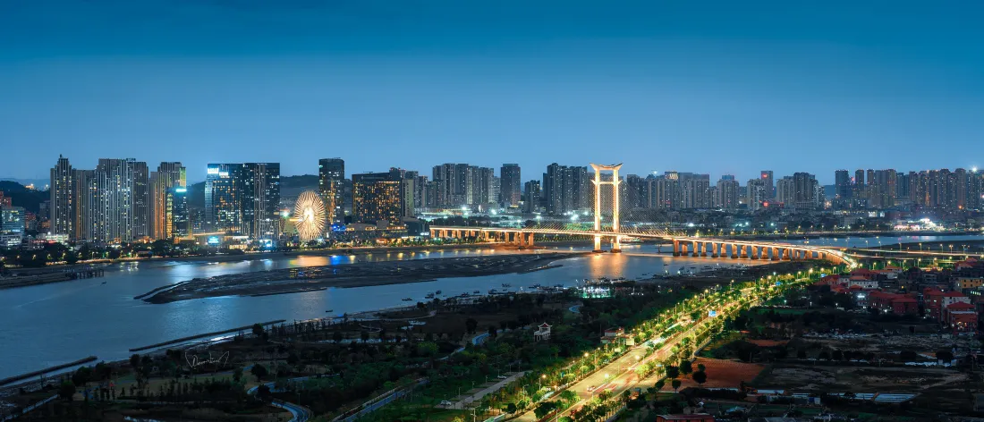 3k城市夜景壁纸｜滨江背景图片 - 平板「哲风壁纸」