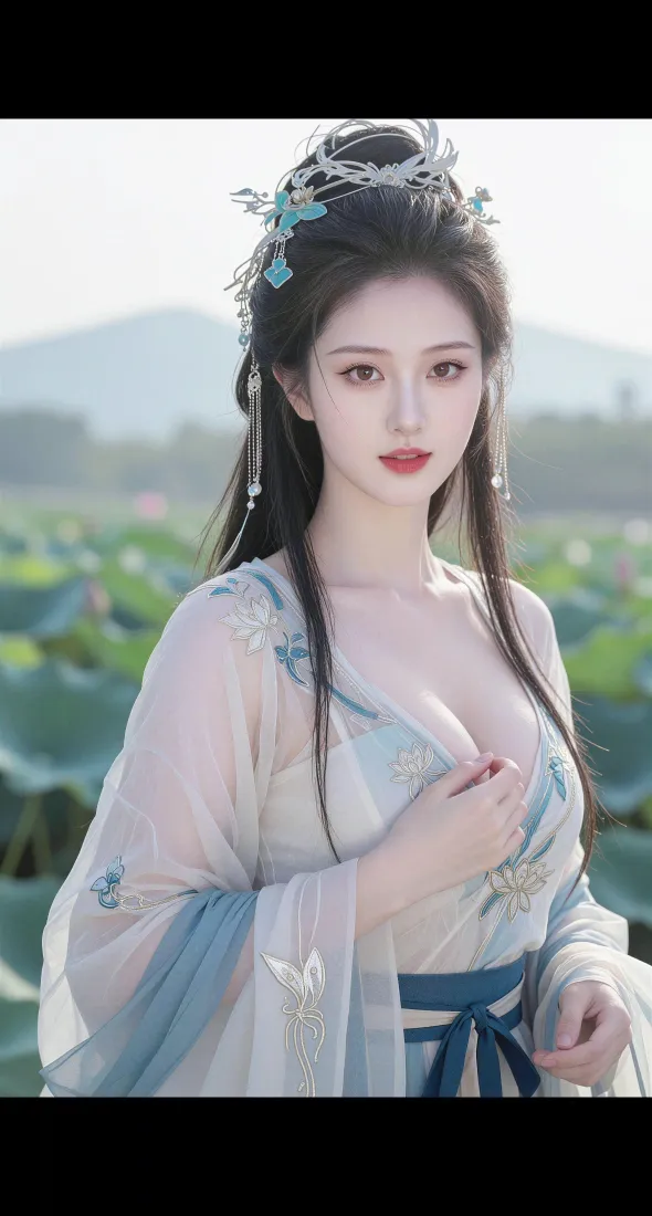 古风美女手机壁纸|荷塘背景图片 - 仙气汉服「哲风壁纸」 古风美女手机壁纸|荷塘背景图片 - 仙气汉服「哲风壁纸」