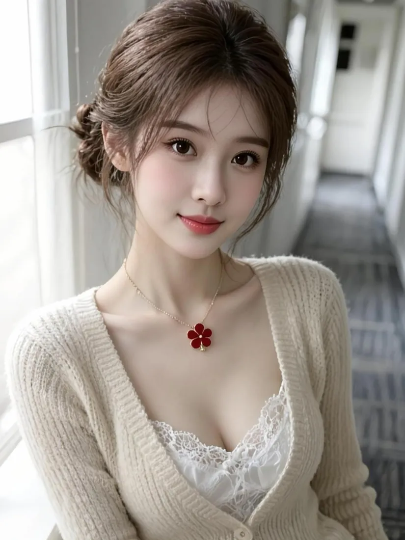 温柔气质美女手机壁纸|室内走廊背景图片 - 精致日常穿搭「哲风壁纸」 温柔气质美女手机壁纸|室内走廊背景图片 - 精致日常穿搭「哲风壁纸」