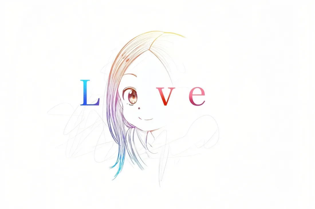 3k擅长捉弄的高木同学壁纸｜简约背景图片 - LOVE「哲风壁纸」
