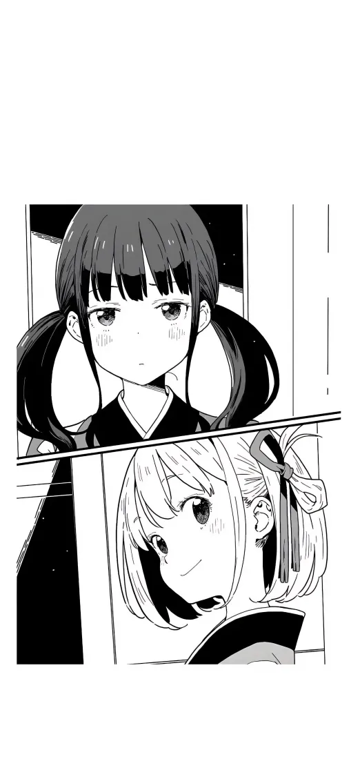锦木千束井之上泷奈手机壁纸｜黑白漫画背景图片 - 莉可丽丝「哲风壁纸」