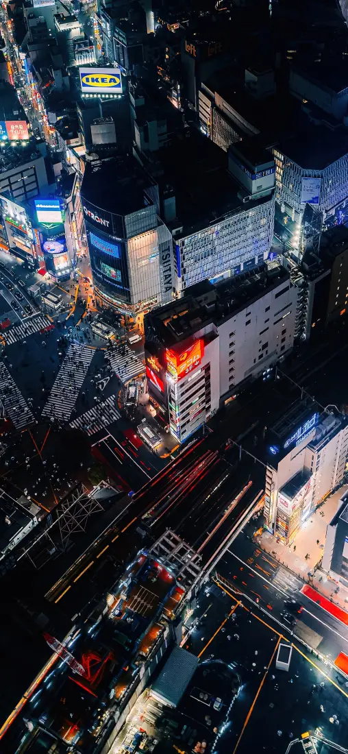 城市夜景手机壁纸｜都市背景图片 - 繁华街景「哲风壁纸」