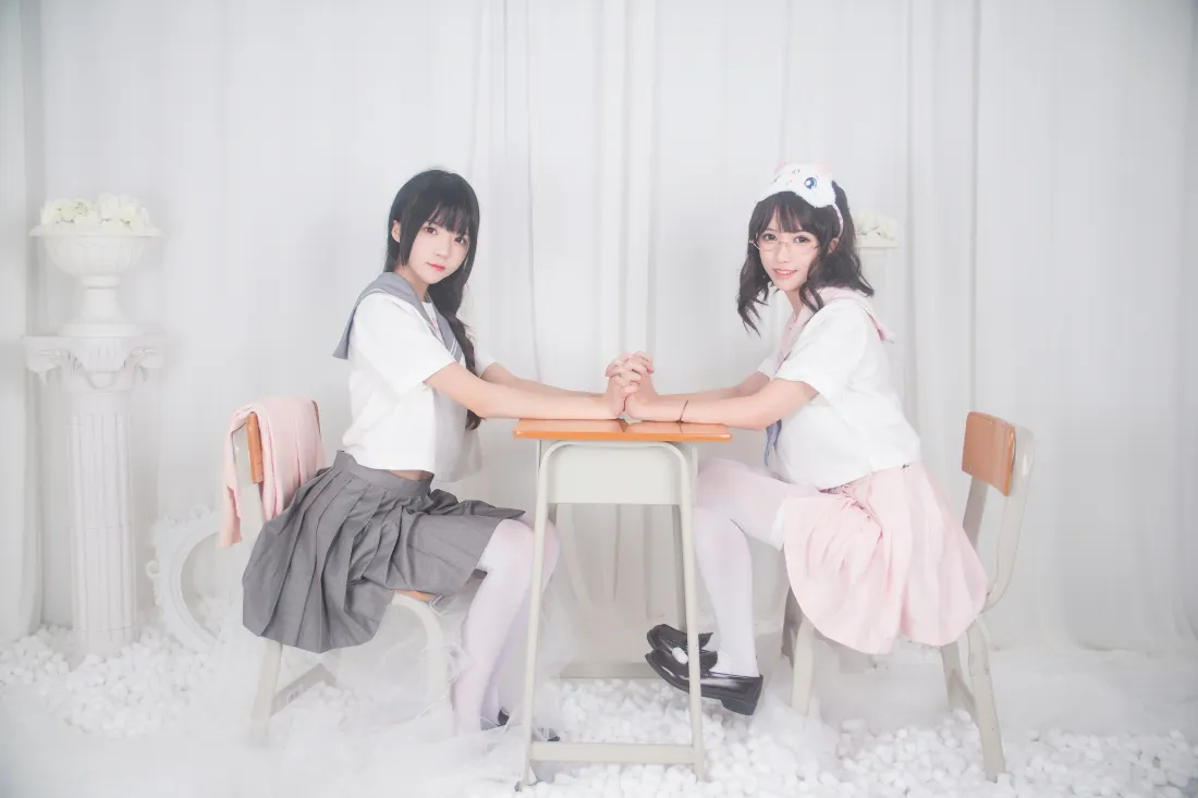 6k桜桃喵壁纸|JK少女背景图片 - 双人灰粉JK穿搭「哲风壁纸」 6k桜桃喵壁纸|JK少女背景图片 - 双人灰粉JK穿搭「哲风壁纸」