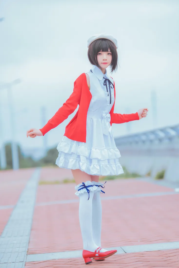 桜桃喵加藤惠手机壁纸|cosplay背景图片 - 白丝穿搭「哲风壁纸」 桜桃喵加藤惠手机壁纸|cosplay背景图片 - 白丝穿搭「哲风壁纸」
